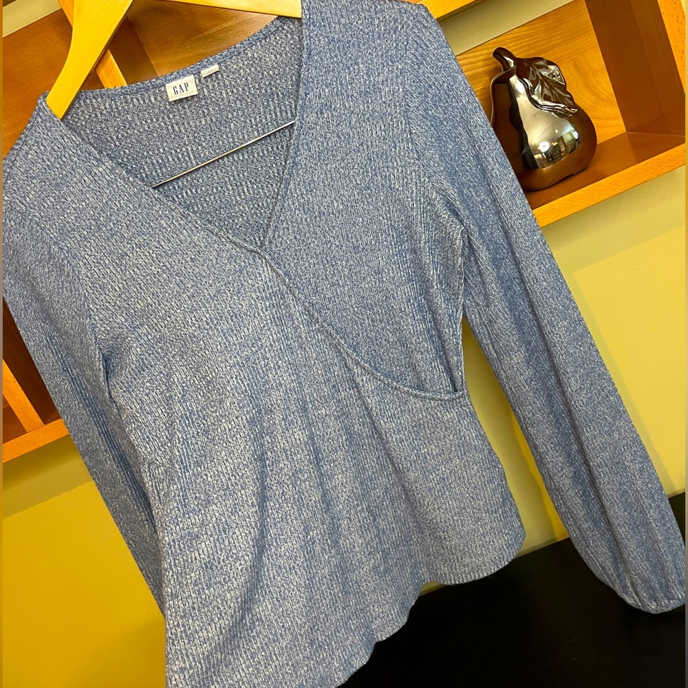 GAP Balletcore Long Sleeve Wrap Top